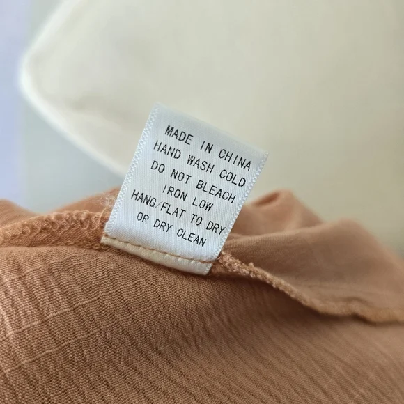 ODDY | Large | Peach Floral Lace Ruffle Babydoll Top - Picture 6 of 9